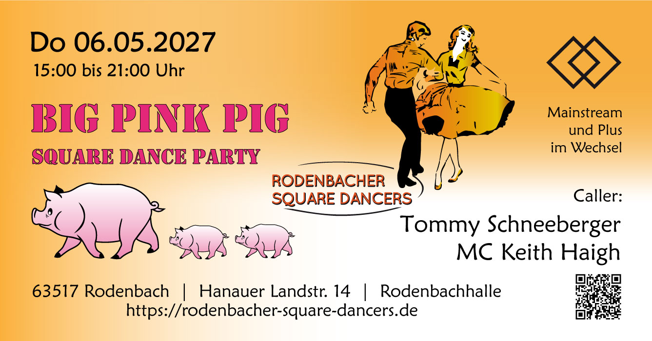 Flyer Big Pink Pig Party 2025